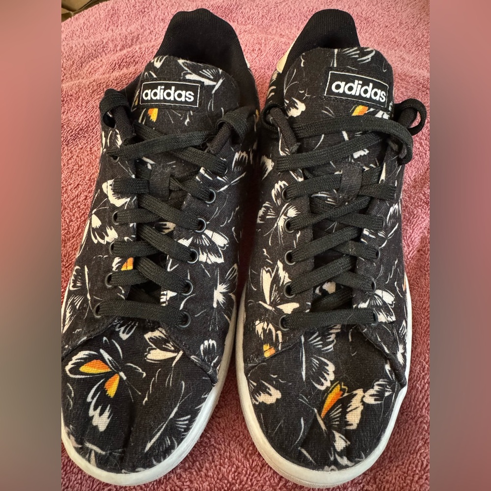 Adidas Black Butterfly Sneakers